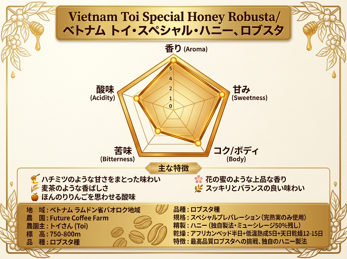 ベトナム ロブスタ G1 評価チャート