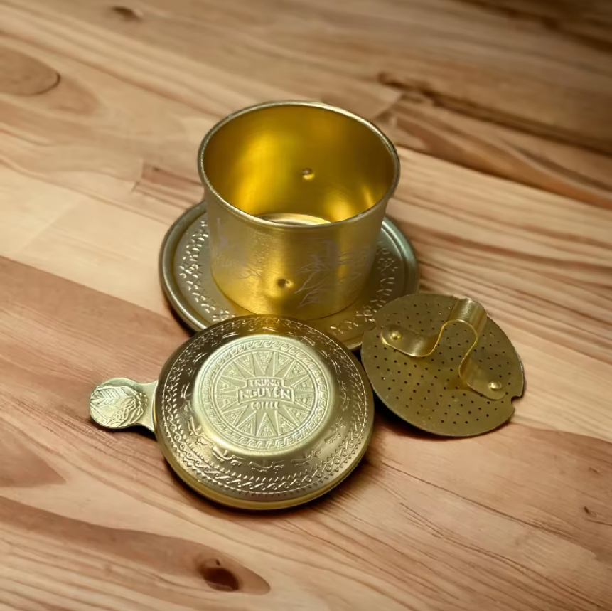 ベトナム式ドリッパー カフェフィン ベトナムコーヒー ゴールド 付属品一式